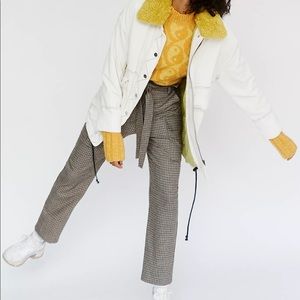 Twenty Montreal Frazier houndstooth paper bag pant